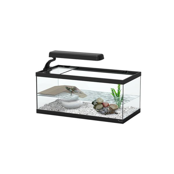 Aquaterrarium noir 100 cm équipé aquarium tortue d'eau cielterre-commerce -  Ciel & terre