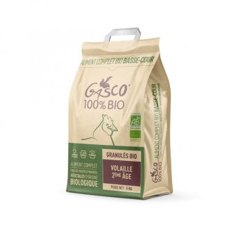 Granulés volaille 2ème âge Bio poule 5 kg - Gasco
