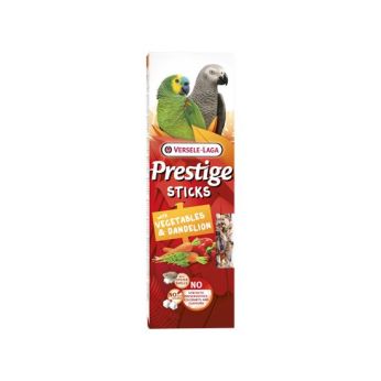 Sticks pour perroquets légumes et pissenlit Prestige Sticks 140g par 2 - Versele Laga