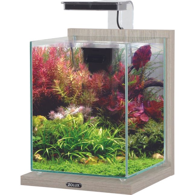 Aquarium poisson équipé 10 litres Jalaya 2 zebrano gris - Zolux