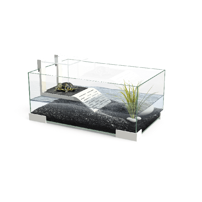 Aquarium pour tortue Tartarium 40 blanc - Ciano