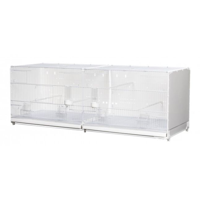 Cage d'élevage 120 cm CORTINA blanche pour oiseaux - 2GR
