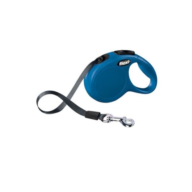 Laisse Flexi Collection Sangle M Bleu 5 Mètres