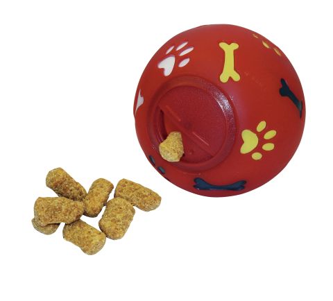 Balle Snack pour chien ø 11cm coloris assortis