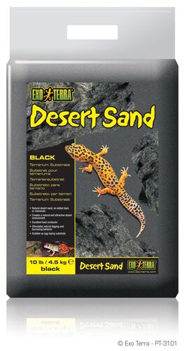 Substrat terrarium sable Desert Sand noir 4,5Kg – Exo Terra