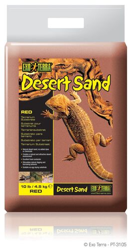 Substrat terrarium sable Desert Sand rouge 4,5Kg – Exo Terra